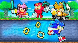 CAÇADORES vs SONIC DONAT3LO no Minecraft!!