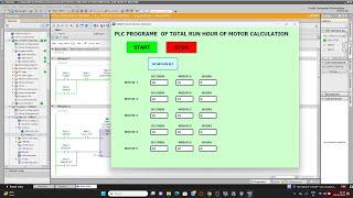 Total Run Hour calculation of Motor using PLC#plctraining #plcprogramming#electricalengineering#plc