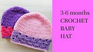 Step-by-Step 3-6 Months Baby Hat Crochet Tutorial | Perfect for Beginners