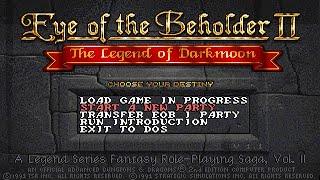Eye of the Beholder II: The Legend of Darkmoon (PC/DOS) "Longplay" 1991, SSI, Westwood