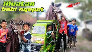 #eps4 TRUK BOCIL MUATAN BABI NGEPET CELENG truk aki mainan green avante muatan celeng