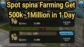 Toram Online ~ Spot farming Spina Get 500k ~ 1 Million in 1 day