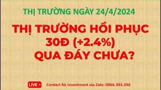 THỊ TRƯỜNG HỒI PHỤC 30Đ (+2.4%). QUA ĐÁY CHƯA? | NHẬN ĐỊNH THỊ TRƯỜNG CHỨNG KHOÁN