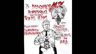 R4ID live at 3 Disciples brewing