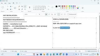 SAP INSTALLATION - SOFTWARE REQUIREMENTS
