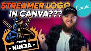 FREE Custom Twitch Logo in Canva in 2023 [Canva for Streamers]