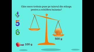 Unități de măsură pentru masa corpurilor - clasa a II-a