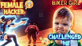 BIKERGIRL CHELLENGE ME || FIRST TIME OLD MOBILE SNIPER || free fire tamil || knockout tamilan 