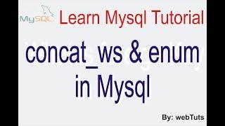 MySQL concat function with enum example