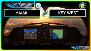 MSFS LIVE FULL FLIGHT | *FIRST TIME VR* | VATSIM | MIAMI - KEY WEST