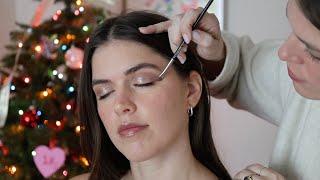 ASMR Perfectionist Makeup & Hair Brushing For A Holiday Party  (Whisper & Soft Spoken)