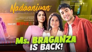 Miss Braganza on the red carpet! Naadaniyan Premiere Vlog!! @ArchanaPuranSingh_Official