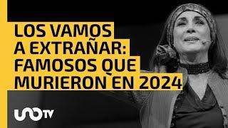 Los vamos a extrañar: famosos que murieron en 2024