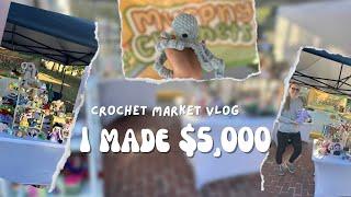 Crochet Market Vlog- Maple Leaf Festival- I made $5,000- Bestsellers and more!