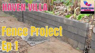 How To Build A Strong Wall Philippines House Building Fence Ep 1