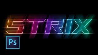 Photoshop Tutorial | Multicolor Neon Text Effect