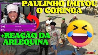 REAÇÃO DA ARLEQUINA COM PAULINHO IMITANDO CORINGA! 