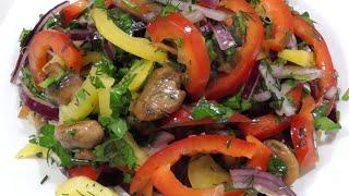 САЛАТ «пальчики оближешь» с шампиньонами БЕЗ Майонеза. Delicious salad Кулинарный Клуб