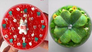 Best Ever Satisfying/ASMR/relaxing Red/Green slime compilation video