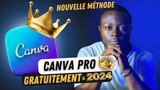 Comment activer CANVA PRO GRATUITEMENT a vie ? la seule video que tu dois voir pour AVOIR  CANVA pro