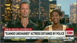 CNN Host Has A TENSE Interview With DJANGO UNCHAINED Actress Who Wouldnt Give COPS Her