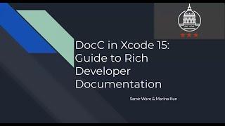 DC iOS: Guide to Rich Developer Documentation