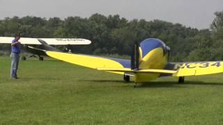 Twin Culver Cadets taxi and takeoff