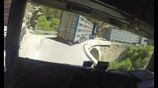 Route EXTRÊME   4 SCANIA V8 dans les Gorges du Guil