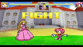 MUGEN Request: Peach VS Amy Rose (Valgallah)