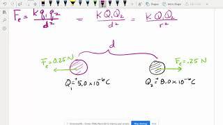 Coulomb's Law Solving for Distance