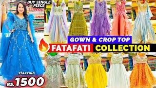 Barabazar Gown Market | Crop Top Lehenga Market Kolkata | Omior Barabazar | Engagement Gown Kolkata