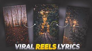 Instagram Viral Aesthetic Lyrics Video Editing Alight Motion | Alight Motion Video Editing