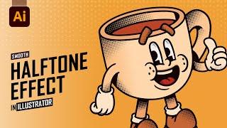 How to Create Halftone Effects in Adobe Illustrator | Halftone Dots |  Illustrator | Halftone effect