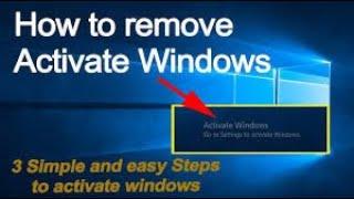 Remove "Activate Windows" message from your desktop | Without any software | (Command prompt ).