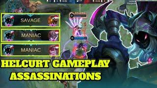 Let me take you in darkness | Helcurt Gameplay Assassinations | MLBB