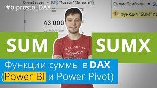 SUM и SUMX - функции суммы в DAX (Power BI и Power Pivot)