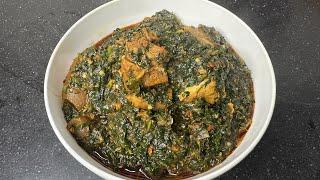 HOW TO MAKE VEGETABLE SOUP USING UGU AND WATERLEAF| EFO RIRO SOUP RECIPE WITH CHICKEN.