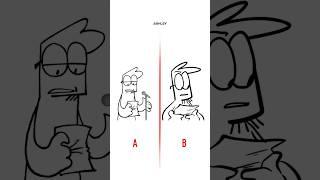 Ashley Look At Me Toma Toma  A vs B (Animation Meme) #shorts