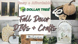 FAVORITE Dollar Tree FALL DECOR DIYs | Easy DIYs