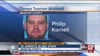 Teacher 1 of 35 busted in kid sex sting