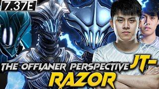 JT - Razor The Offlaner - Dota 2 Pro Full Gameplay Patch 7.37E #jt #razor