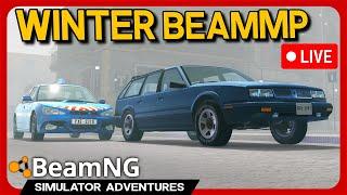 Winter Map Mod CHAOS!️️BeamNG Multiplayer LIVE!