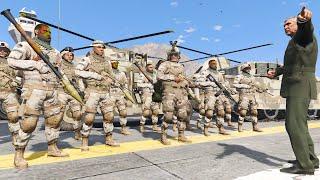 GTA 5 - Franklin Joins The ArmyEPIC Terrorists vs Army Missions(Terrorists Invades San Andreas )