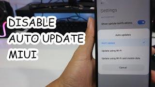 Mematikan Fitur Auto Update MIUI, Aplikasi, dan Fitur MIUI di HP Xiaomi Redmi POCO
