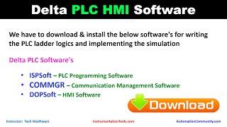 Delta PLC HMI Software Download - ISPSoft DOPSoft COMMGR