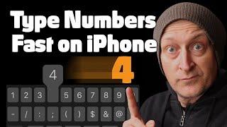 How To Type Numbers Faster On The iPhone iOS Keyboard - Tuesday Tech Tips