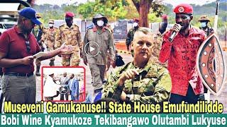 Museveni Gamukanuse !!Olutambi Lukyuse Bobi Wine Akimukoze Nga Muhoozi Yakalumba Amerika