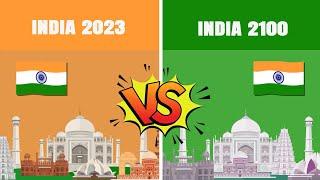 India 2023 vs India 2100 | Country Comparison | Data Around The World