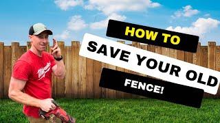 Rotting fence? Do this! - How to replace rotted fence posts.