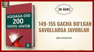 30-DARS || AQIDA DARSI || ABU MUOVIYA